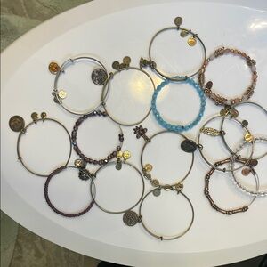 Set of Alex and Ani bracelets